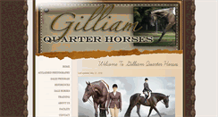 Desktop Screenshot of gilliamquarterhorses.com