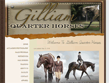 Tablet Screenshot of gilliamquarterhorses.com